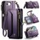 CaseMe C36 iPhone 16e Hoesje Bookcase Portemonnee - Paars