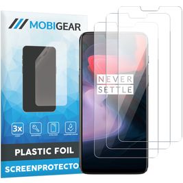 Mobigear OnePlus 6 Screenprotector Folie - Case Friendly (3-Pack)