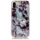Mobigear Marble iPhone XS Hoesje Flexibel TPU Backcover - Brown
