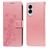 Mobigear Flowers Samsung Galaxy S25 Edge Hoesje Bookcase Portemonnee - Roségoud