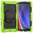 Mobigear SureGrip Xtreme Samsung Galaxy Tab A9 Plus (2023) Hoes Hard Kunststof,Siliconen Backcover + Schouderband + Standaard - Groen
