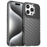 Mobigear Groove iPhone 16 Pro Hoesje Flexibel TPU Backcover - Zwart