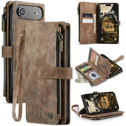 CaseMe C30 iPhone Air Hoesje Bookcase Portemonnee - Bruin