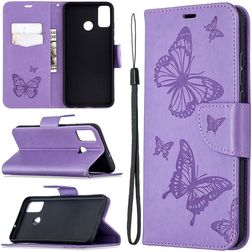 Mobigear Butterfly HONOR 9X Lite Hoesje Bookcase Portemonnee - Paars