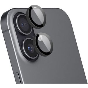Mobiparts iPhone 16 Glazen Camera Lens Protector - Zwart