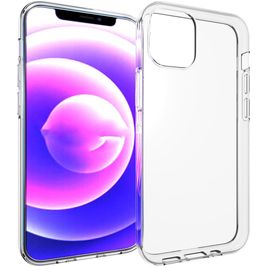 Mobigear Basics Doorzichtig iPhone 13 Mini Hoesje Flexibel TPU Backcover - Transparant