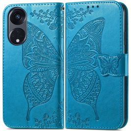 Mobigear Butterfly OPPO Reno 8T 5G Hoesje Bookcase Portemonnee - Blauw