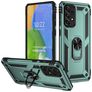 Mobigear Armor Ring Samsung Galaxy A73 Hoesje Hardcase Backcover Shockproof met Ringhouder - Groen