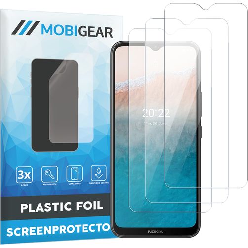 Mobigear Nokia C21 Plus Screenprotector Folie - Case Friendly (3-Pack)