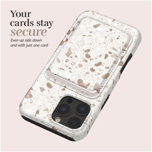 MIO Pasjeshouder - 3 Pasjes - MagSafe Compatible - Soft Terrazzo