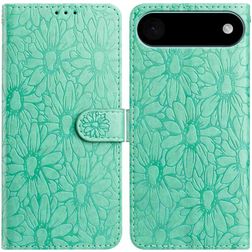 Mobigear Flowers iPhone Air Hoesje Bookcase Portemonnee - Groen