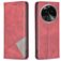 Mobigear Rhombus Slim OPPO Find X6 Pro Hoesje Bookcase - Rood