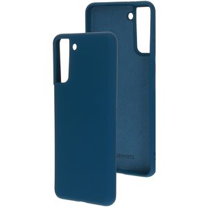 Mobiparts Samsung Galaxy S21 Plus Siliconen Hoesje Backcover - Blueberry Blue