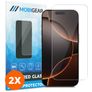 Mobigear iPhone 16 Pro Max Glazen Screenprotector - Case Friendly (2-Pack)