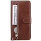 Mobigear Zipper Xiaomi Mi Note 10 Lite Hoesje Bookcase Portemonnee - Bruin