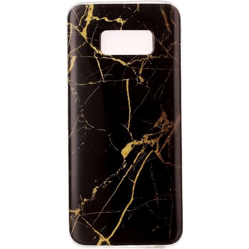 Mobigear Marble Samsung Galaxy S8 Hoesje Flexibel TPU Backcover - Zwart