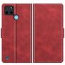 Mobigear Slim Magnet Realme C25Y Hoesje Bookcase Portemonnee - Rood