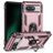 Mobigear Armor Ring Google Pixel 8a Hoesje Hardcase Backcover Shockproof met Ringhouder - Roségoud