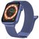 Mobigear Luxury Loop Milanese Apple Watch Bandje Magneetsluiting - 49/46/45/44 mm - Blauw