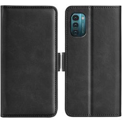 Mobigear Slim Magnet Nokia G21 Hoesje Bookcase Portemonnee - Zwart