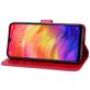 Mobigear Roses Xiaomi Redmi Note 7 Hoesje Bookcase Portemonnee - Magenta