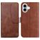 Mobigear S Line iPhone 17 Hoesje Bookcase Portemonnee - Bruin