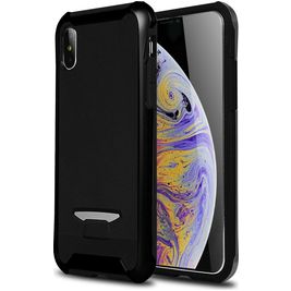 Mobigear Armor iPhone XS Max Hoesje Hardcase Backcover Shockproof - Zwart Mobigear Armor iPhone XS Max Hoesje Hardcase Backcover Shockproof - Zwart