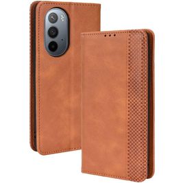 Mobigear Sensation Motorola Edge X30 Hoesje Bookcase Portemonnee - Cognac