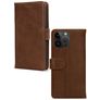 Mobilize Wallet iPhone 14 Pro Max Hoesje Echt Leer Bookcase Portemonnee - Bruin