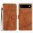 Mobigear Stitch iPhone Air Hoesje Bookcase Portemonnee - Bruin