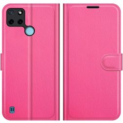 Mobigear Classic Realme C25Y Hoesje Bookcase Portemonnee - Magenta