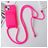 Mobigear Lanyard Card iPhone 15 Plus Siliconen Hoesje met koord en Pasjeshouder - Roze