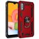 Mobigear Armor Ring Samsung Galaxy A01 Hoesje Hardcase Backcover Shockproof met Ringhouder - Rood