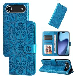 Mobigear Sunflower iPhone Air Hoesje Bookcase Portemonnee - Blauw