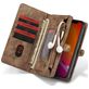 Caseme 008 iPhone 11 Hoesje Uitneembare 2in1 Bookcase Portemonnee - Bruin