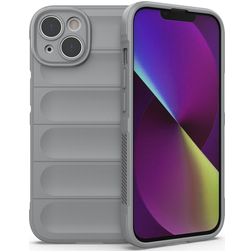Mobigear Bumpy iPhone 14 Hoesje Flexibel TPU Backcover - Grijs