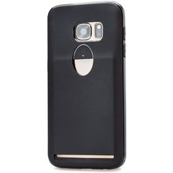 Xccess Matt Card Samsung Galaxy S7 Hoesje Flexibel TPU Backcover - Zwart