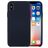 Mobigear Rubber Touch iPhone XS Siliconen Hoesje Backcover - Donkerblauw