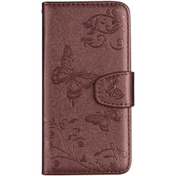 Mobigear Butterfly Xiaomi Mi 8 SE Hoesje Bookcase Portemonnee - Bruin
