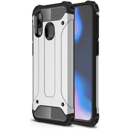 Mobigear Outdoor Samsung Galaxy A40 Hoesje Hardcase Backcover Shockproof - Zilver