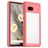 Mobigear Crystal Google Pixel 7a Hoesje Hardcase Backcover - Transparant / Rood