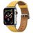 Mobigear Roma Leren Apple Watch Bandje Gespsluiting - 49/46/45/44 mm - Cognac
