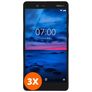 Mobigear Premium Nokia 7 Glazen Screenprotector - Case Friendly - Zwart (3-Pack)