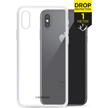 Mobilize Naked Protection Doorzichtig iPhone XS Max Hoesje Hardcase Backcover Shockproof - Transparant