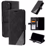 Mobigear Rhombus iPhone 12 Pro Hoesje Bookcase Portemonnee - Zwart