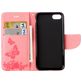 Mobigear Butterfly iPhone SE (2020) Hoesje Bookcase Portemonnee - Roze