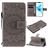 Mobigear Sunflower iPhone 12 Hoesje Bookcase Portemonnee - Grijs