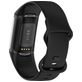 Mobigear Sport Dual Siliconen Fitbit Charge 5 Bandje Druksluiting - Zwart