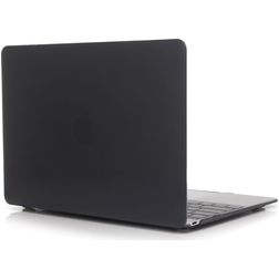 Mobigear Glossy MacBook 12 Inch (2015-2017) Hoes Hardshell Laptopcover MacBook Case - Zwart - Model A1534