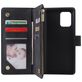 Mobigear Zipper Samsung Galaxy S10 Lite Hoesje Bookcase Portemonnee - Zwart
